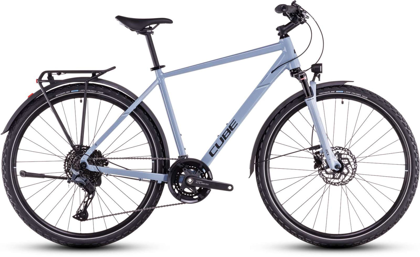 Cube Nature Excel Allroad Taubenblau und Schwarz