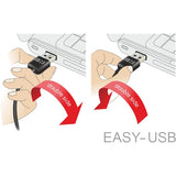 Delock USB 2.0 Männlich links rechts> Micro-B, 3M - afbeelding 3