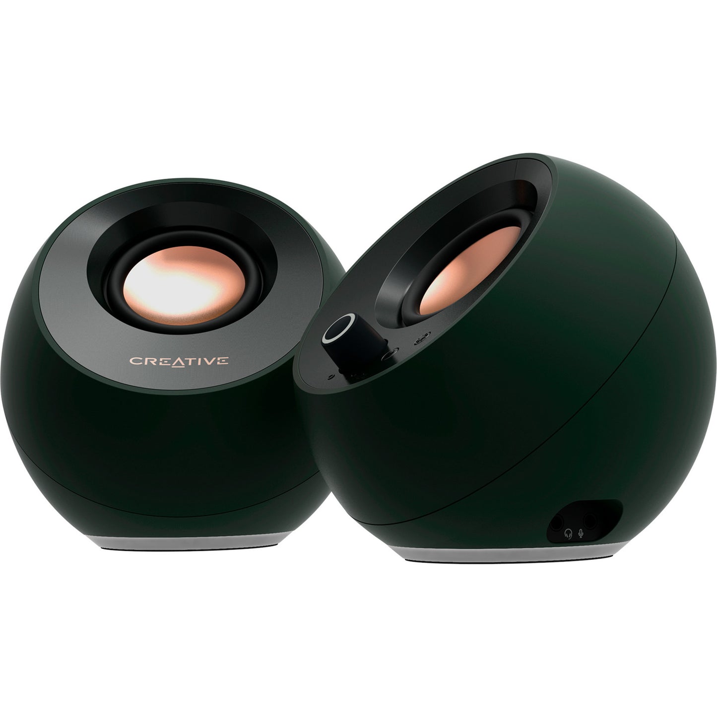 Creative Pebble Pro PC-Lautsprecher (schwarz, AUX, USB-A, USB-C, Bluetooth 5.3, RGB)