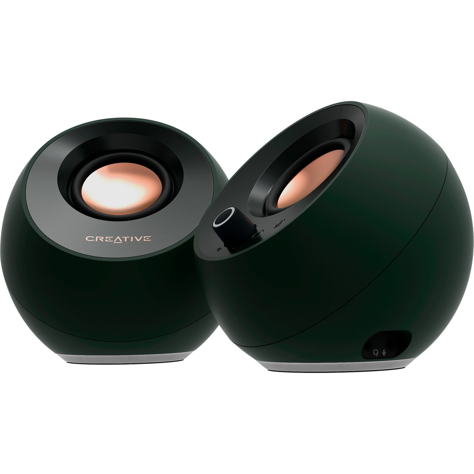 Creative Pebble Pro PC-Lautsprecher (schwarz, AUX, USB-A, USB-C, Bluetooth 5.3, RGB)
