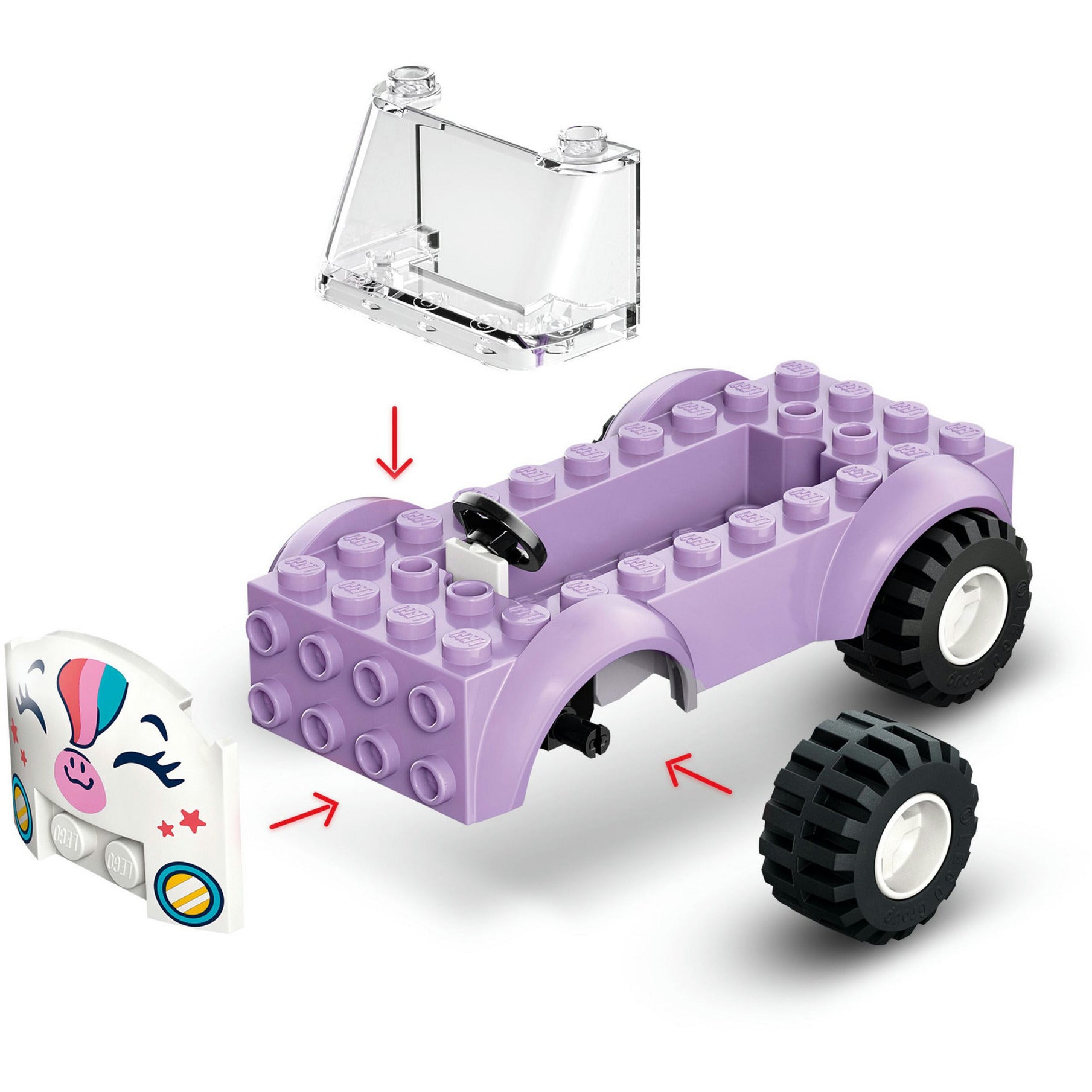 Lego Friends 42675 Einhorn-Kuchenlieferwagen | 2 Stk