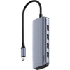 Cudy 6-in-1 HDMI 4K USB-C Hub USB-Hub (Silber)