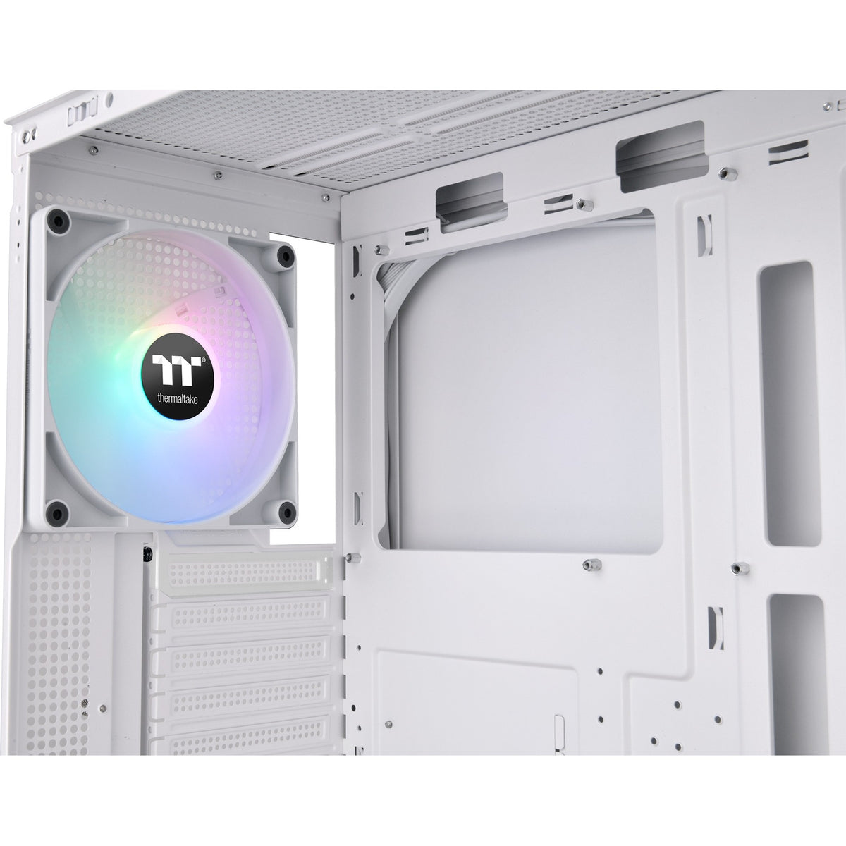 Thermaltake View 270 tg argb - Snow Midi-Tower-Gehäuse (weiß | 2x USB-A | 1x USB-C | RGB | gehärtetes Glas)