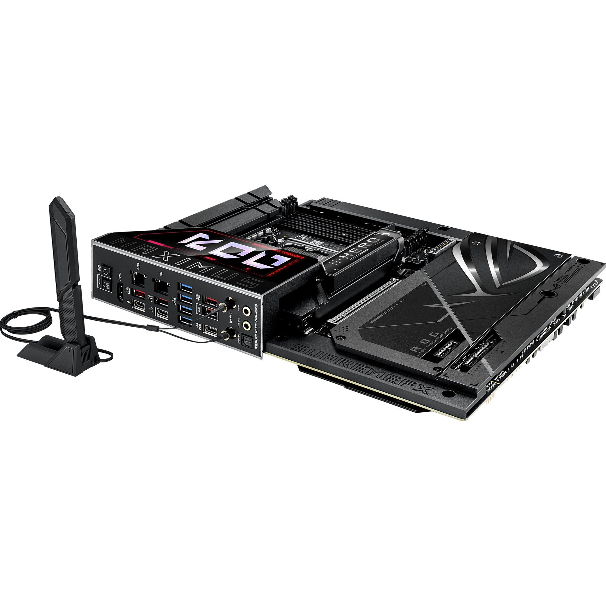 Asus Rrog Maximus Z890 Hero BTF Sockel 1851 Mainboard (schwarz, RAID, 5 GB-LAN, Wi-Fi 7, BT, Sound, ATX)