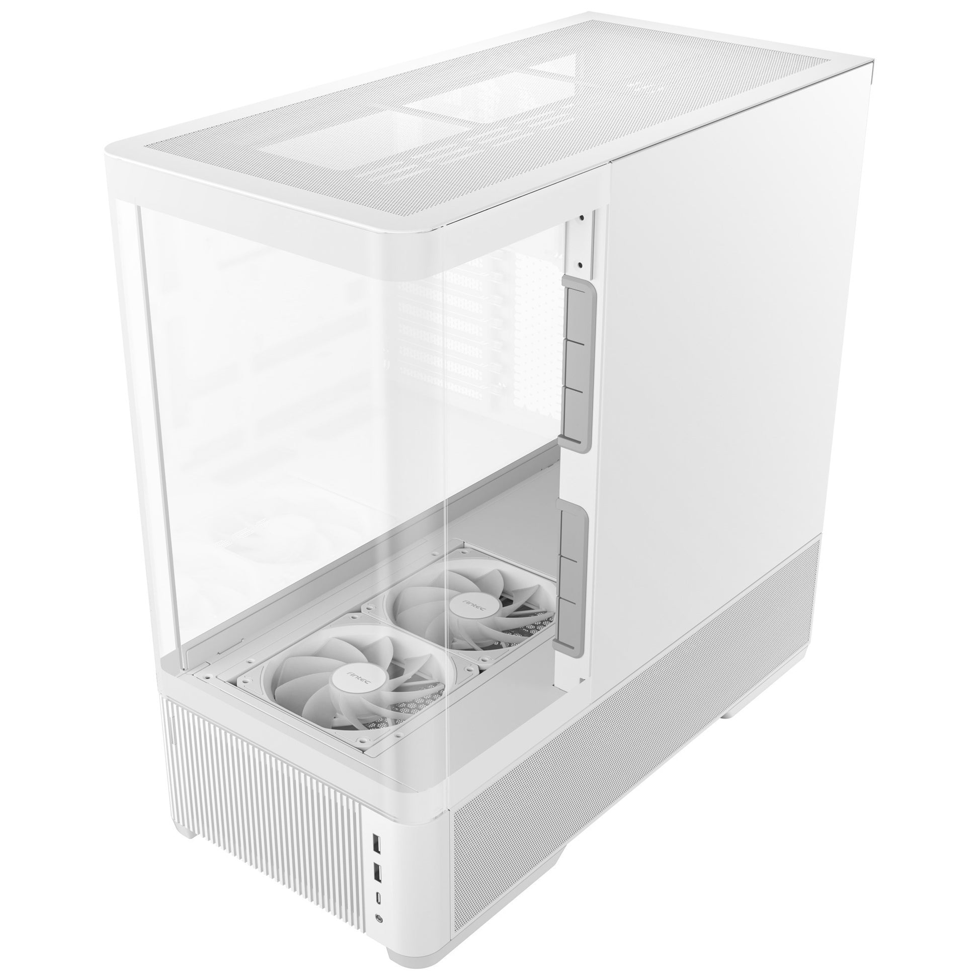 Antec C6 Curve Air Midi-Tower-Gehäuse (weiß | 2x USB-A | 1x USB-C | gehärtetes Glas)