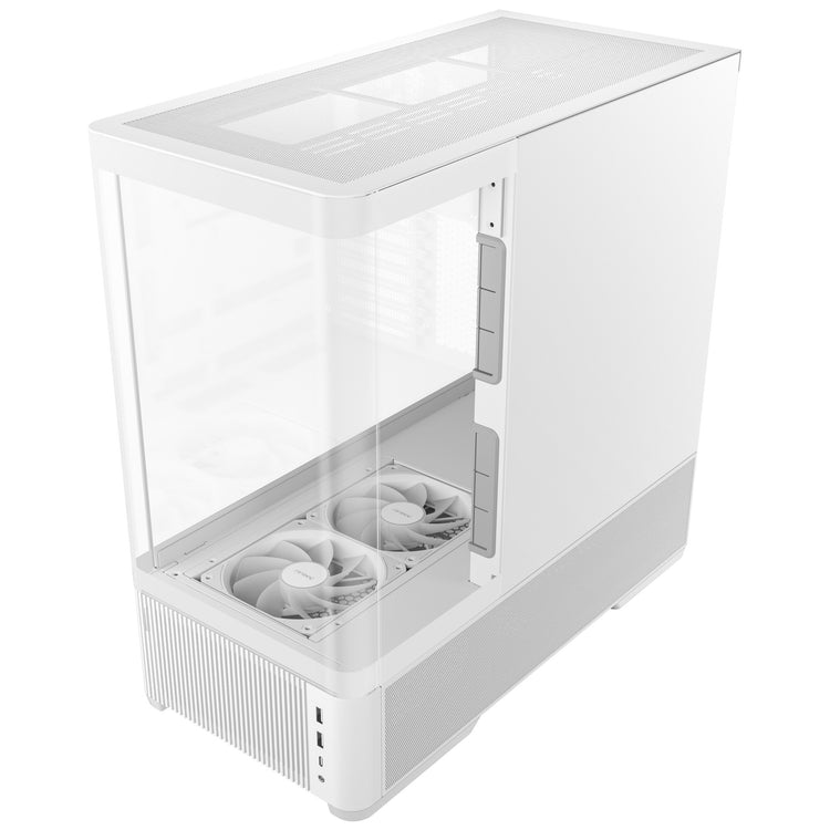 Antec C6 Curve Air Midi-Tower-Gehäuse (weiß | 2x USB-A | 1x USB-C | gehärtetes Glas)