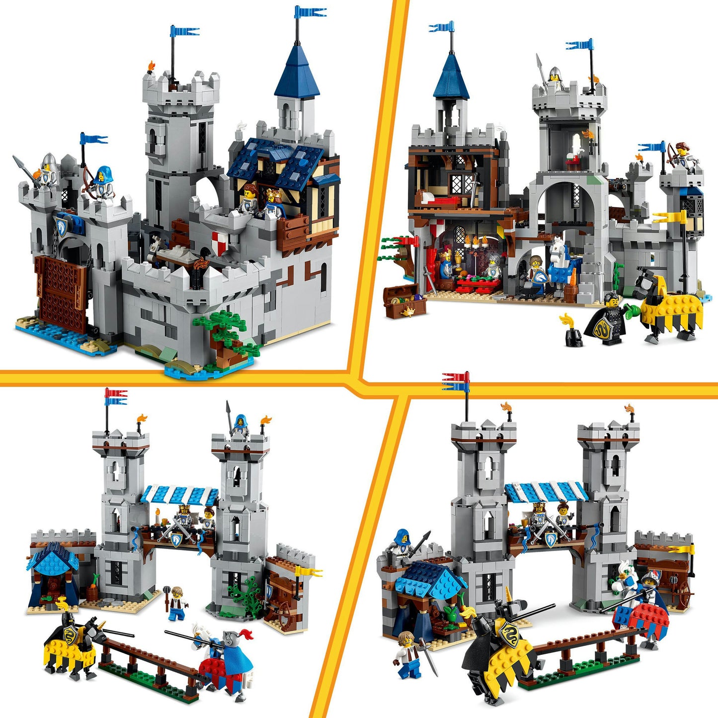 LEGO Creator 31168 mittelalterliches Schloss mit Rittern zu Pferd