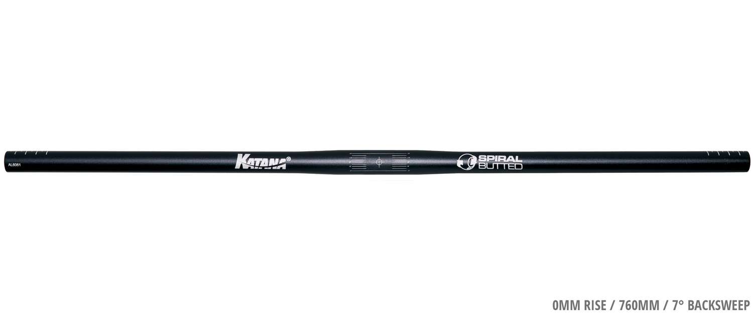 Spiralförmig konifizierter Katana-Riser-Lenker mit 25,4-mm-Lenker