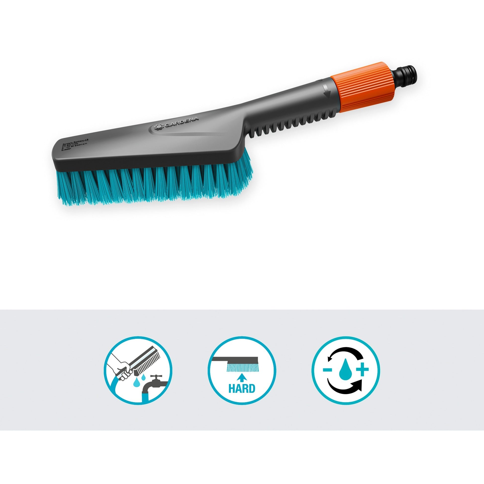 Gardena Clean System Handbrush S hart, mit Schlauchverbindung