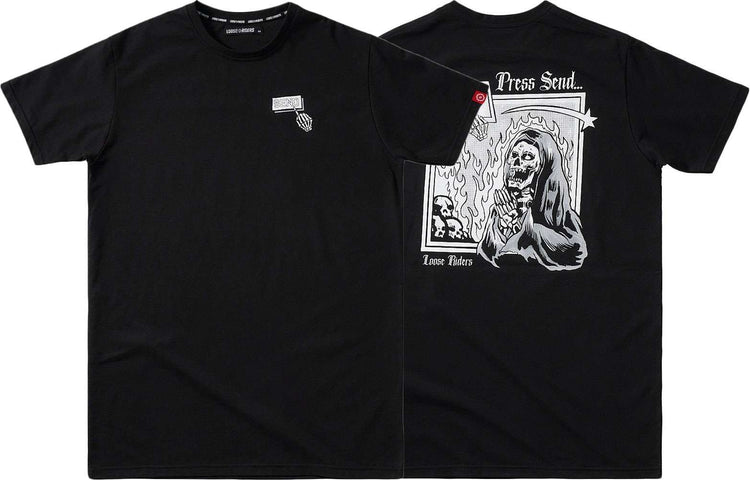 Lose Fahrer drücken „Senden“ – Tech-T-Shirt