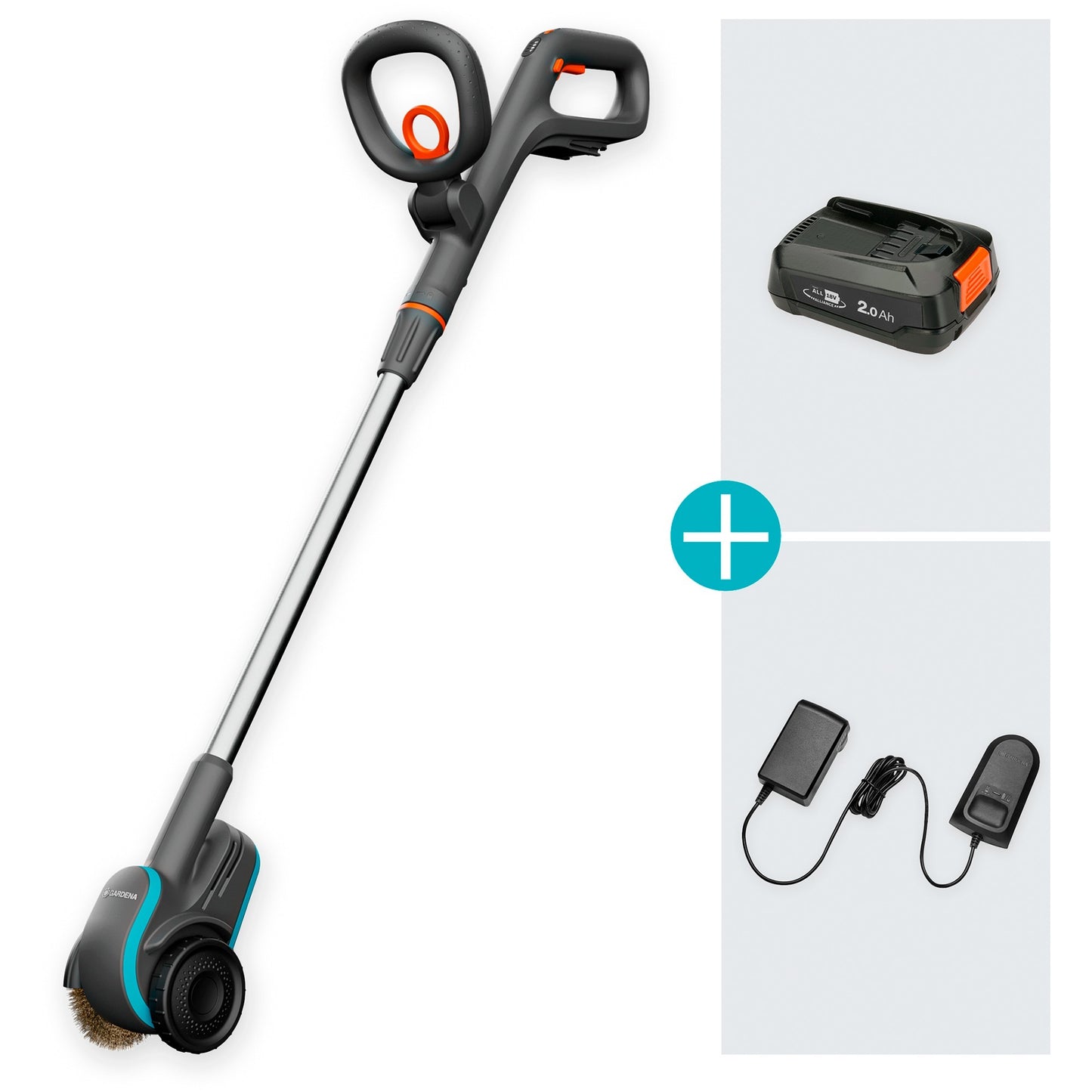 Gardena EasyWeed Battery-Quadrat-Bürste 1800 18V P4A-Benutzer