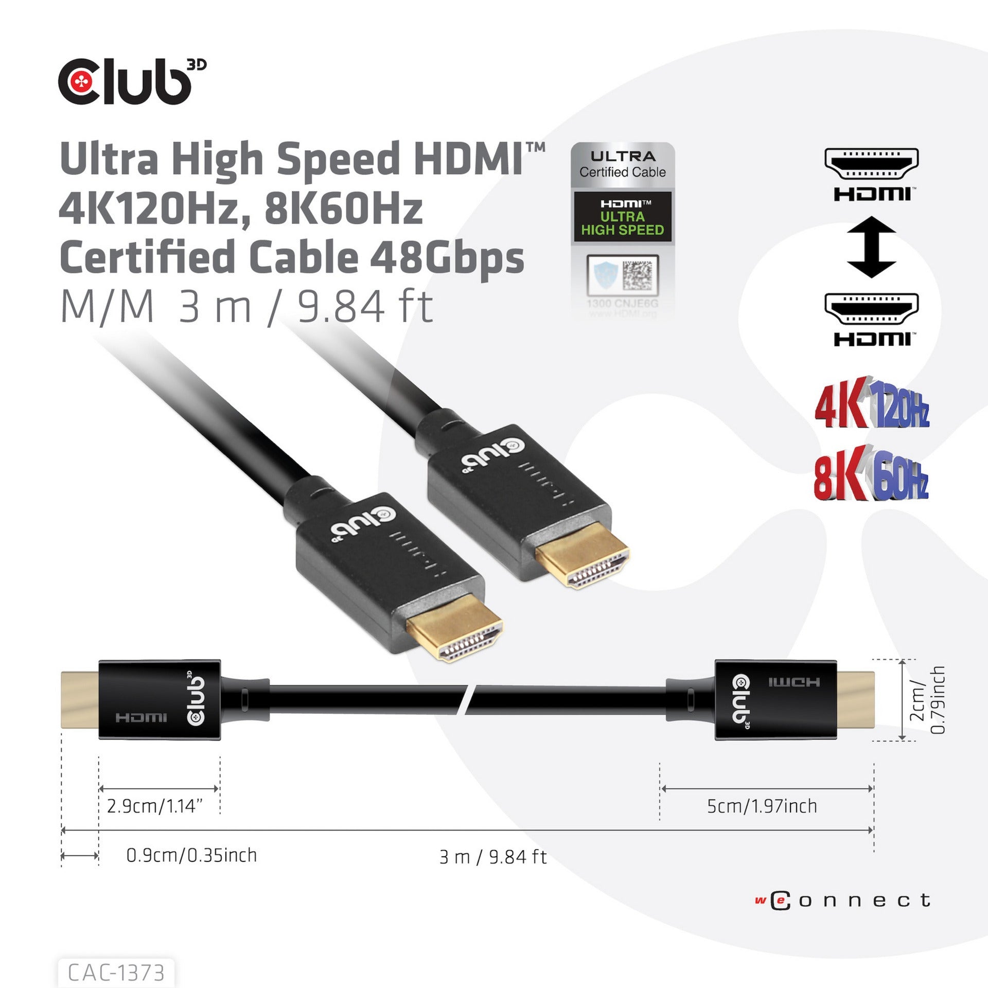 Club 3D Ultrahohling HDMI