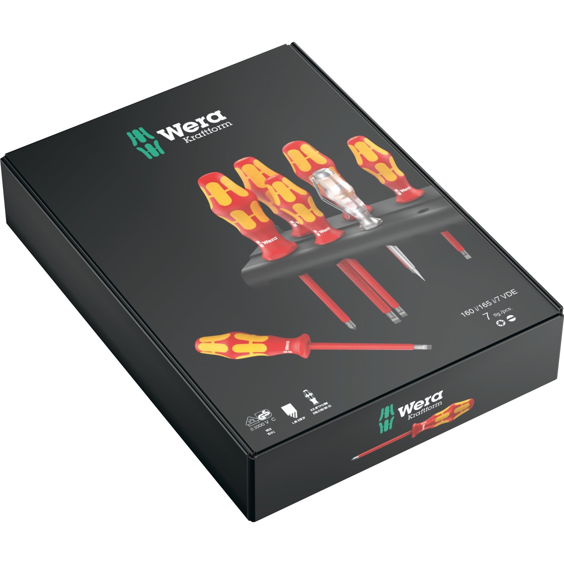 Wera 160 i 165 i 7 Schraubendreher Set Kraftform plus s