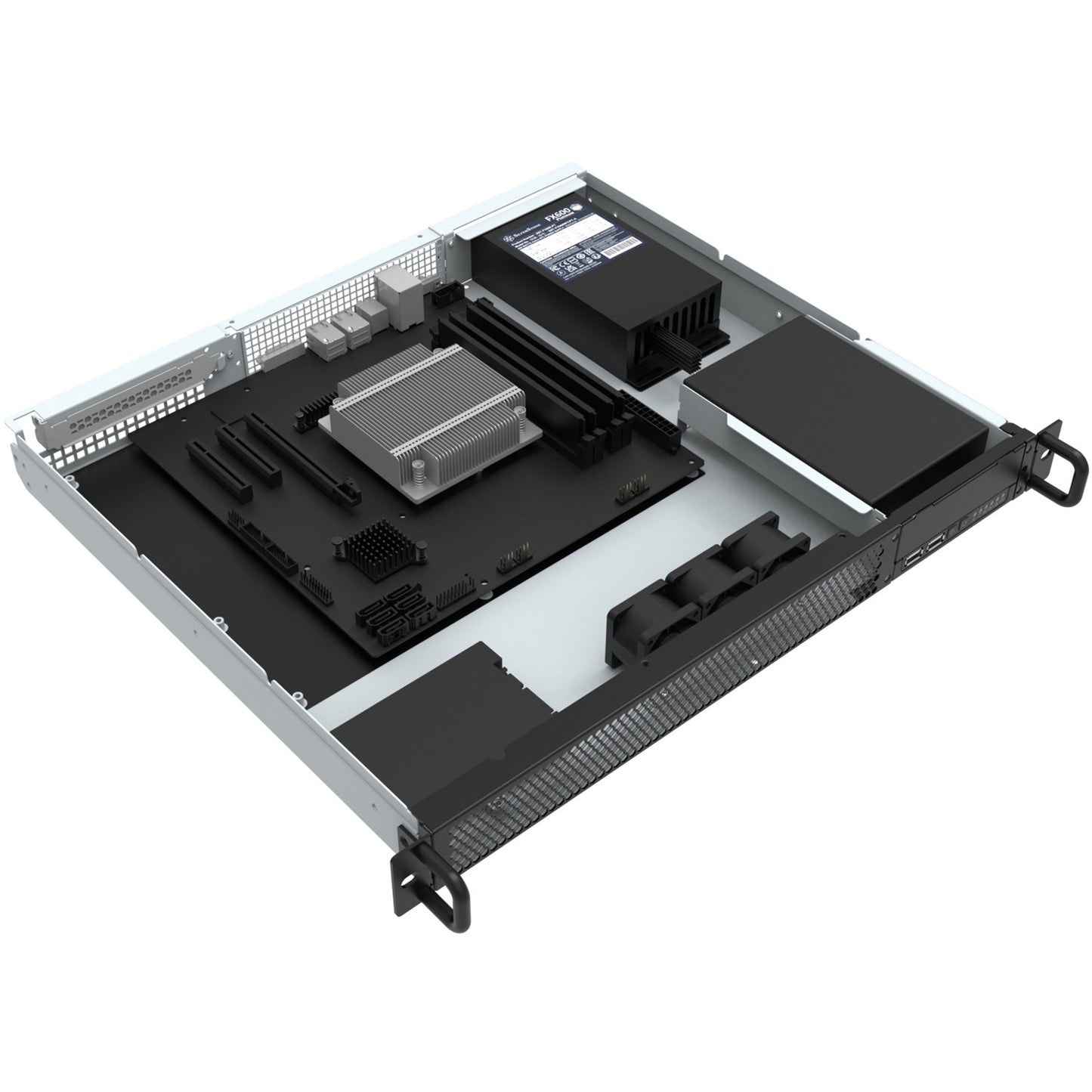 Silverstone RM100 1U Rackmount, Rack, Servergehäuse
