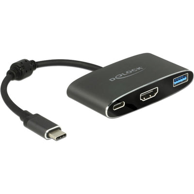 Delock USB-C-Mann> HDMI Female + USB-A + USB-C PD