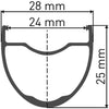 DT Swiss GR 1600 Spline® 25 28 Disc Vorderrad