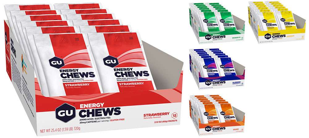 Gu Energie-Kaubonbons, 12er-Box