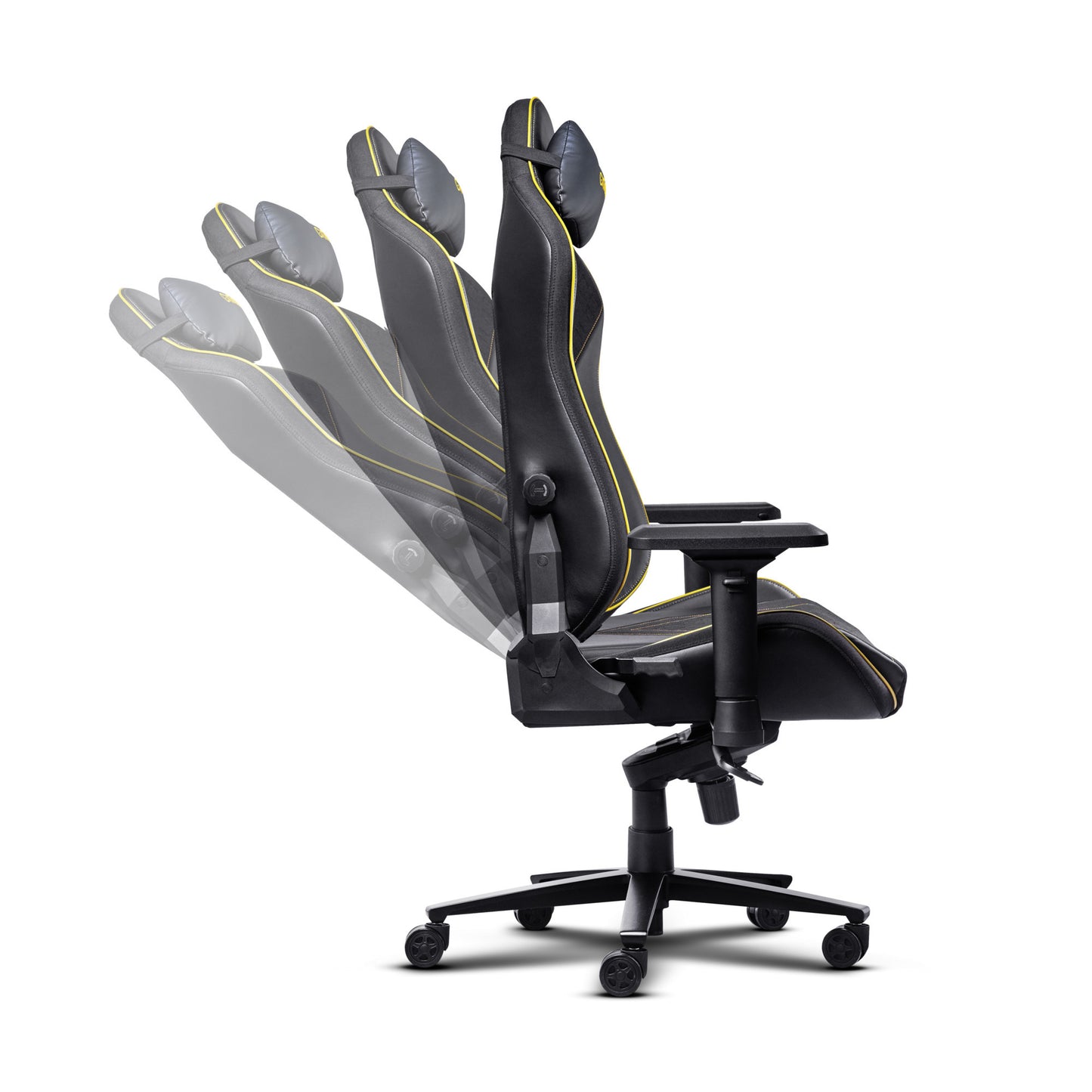 Trust GXT 721 Ruya Pro Premium bequemer Gaming-Stuhl (Schwarz Gelb)