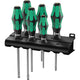 Wera Schraubendreher -Set 334 335 6 Kraftform Plus, Lase