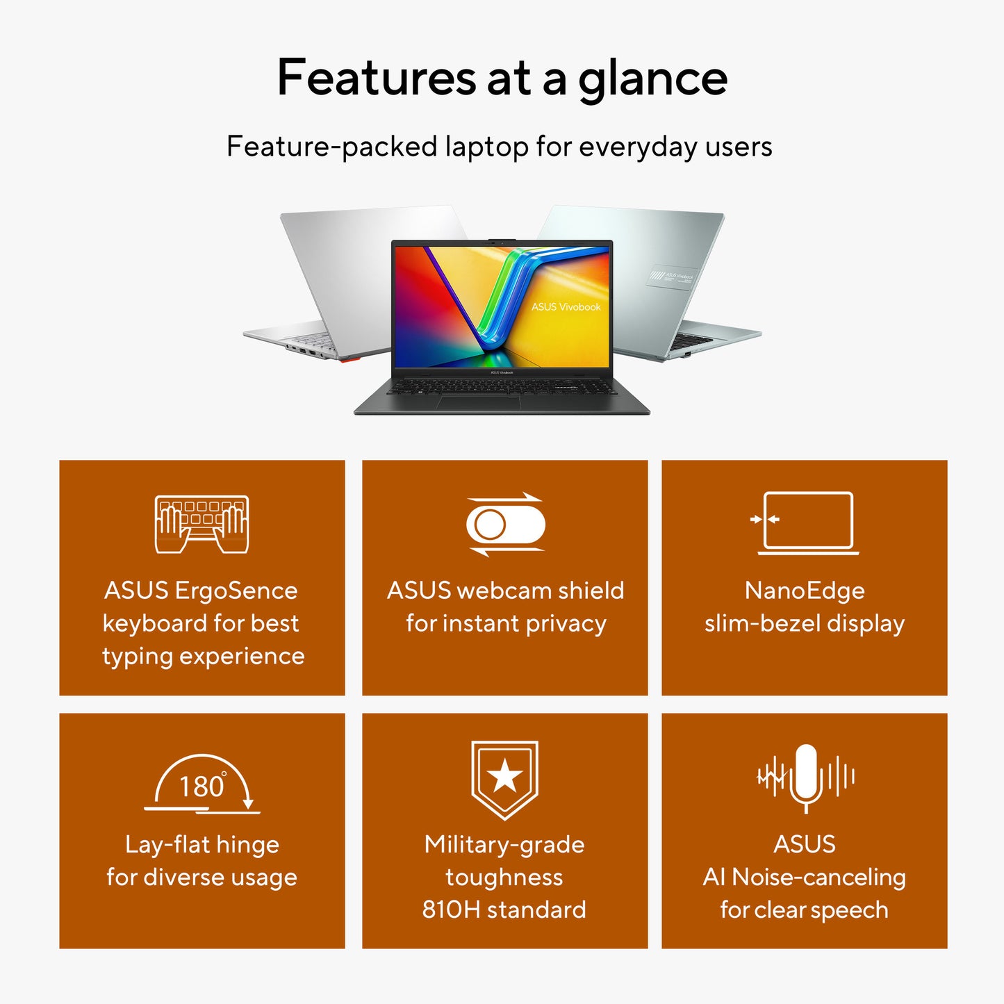 Asus vivobook go 15 e1504fa-bq5403w 15,6 Laptop (schwarz | Ryzen 5 40 | Radeon 610m | 8 GB | 512 GB SSD)