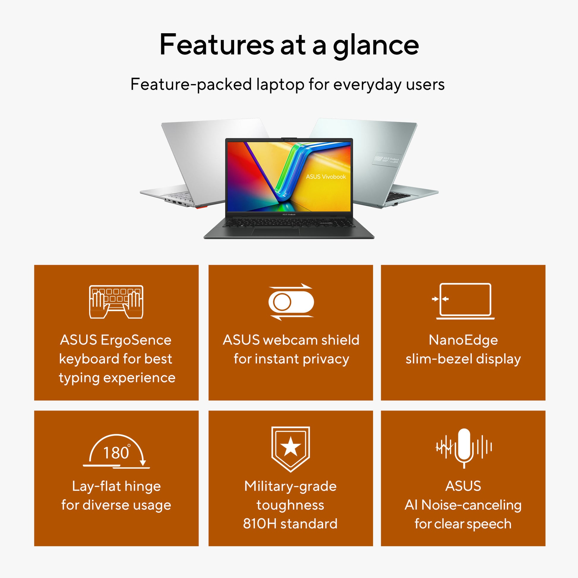 Asus vivobook go 15 e1504fa-bq5403w 15,6 Laptop (schwarz | Ryzen 5 40 | Radeon 610m | 8 GB | 512 GB SSD)