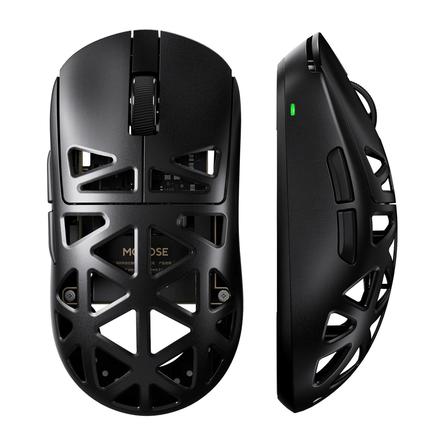 Mchose a7x Ultra-Magnesiumlegierung kabellose Gaming-Maus (schwarz, bis zu 40.000 dpi, 2,4 GHz USB-C Bluetooth)