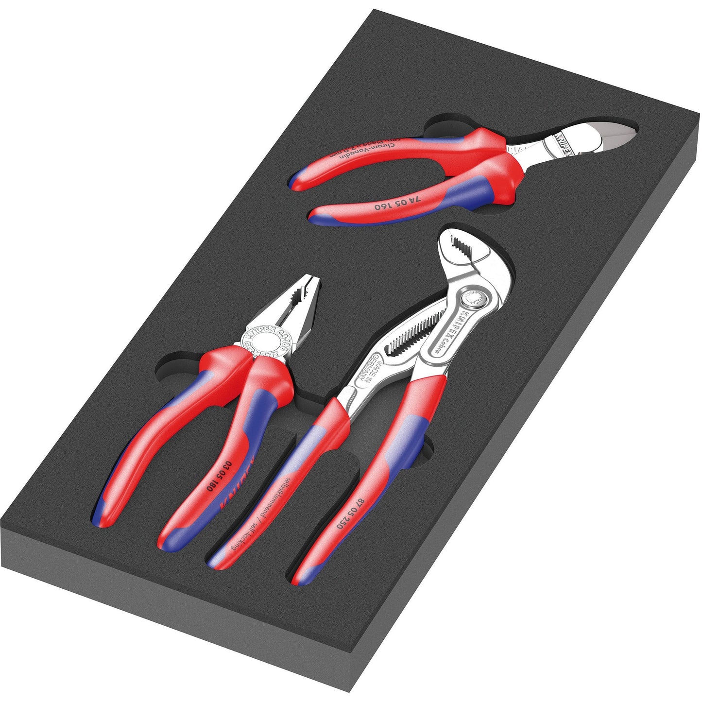 Wera 9780 Schaumeinsatz mit Knipex Tangen SE
