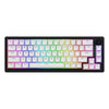 Hator Skyfall Wireless, Gaming-Tastatur (schwarz, US-Layout, Hator Aurum Sterling, 65 %, RGB, Double Shot ABS, Hot-Swap, 2,4 GHz Bluetooth USB-C)