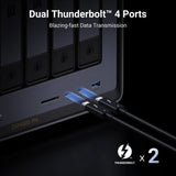 Ugreen nasync dxp6800 pro (grau, 2x 10GB, HDMI, Thunderbolt 4 (40GB s)) - afbeelding 5