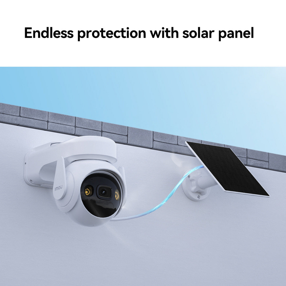 Imou Cell PT mit Solarpanel-Überwachungskamera (weiß, 100 % kabellos)