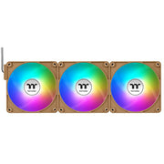 Thermaltake CT120 EX Reverse Argb Sync PC-Lüfter Gravel Sand (3-Lüfter-Pack) Gehäuselüfter (hellbraun, 3 Stück, 120 x 120 x 25 mm, PWM) - afbeelding 2