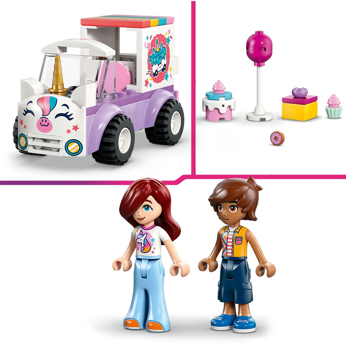 Lego Friends 42675 Einhorn-Kuchenlieferwagen | 2 Stk