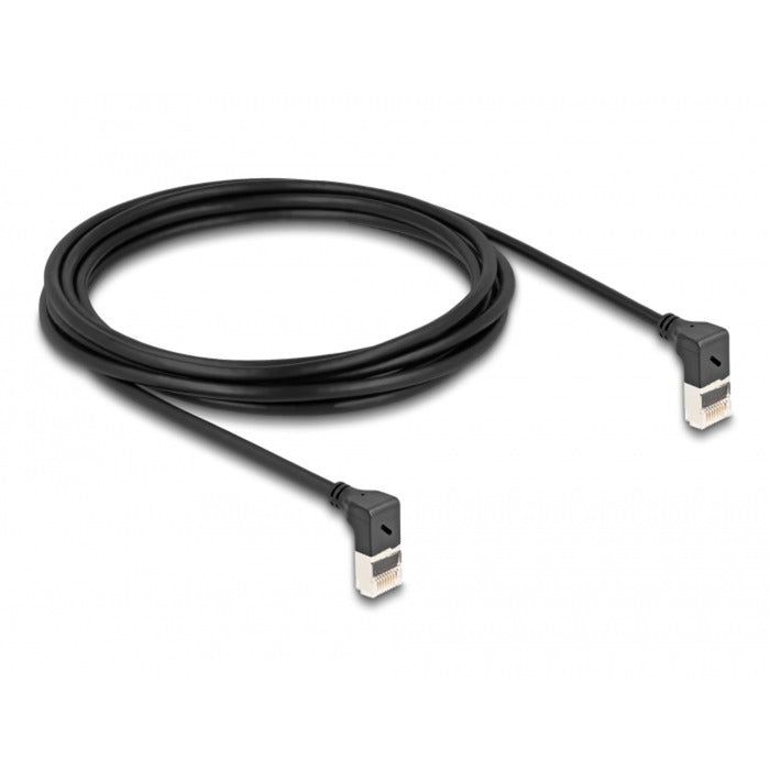 Delock RJ45 Network Cable Cat.6a S FTP Slim 90 ° nach oben