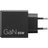 Lenovo Dual USB-C (65W) Gan (schwarz, 2x USB-C, Power Delivery)