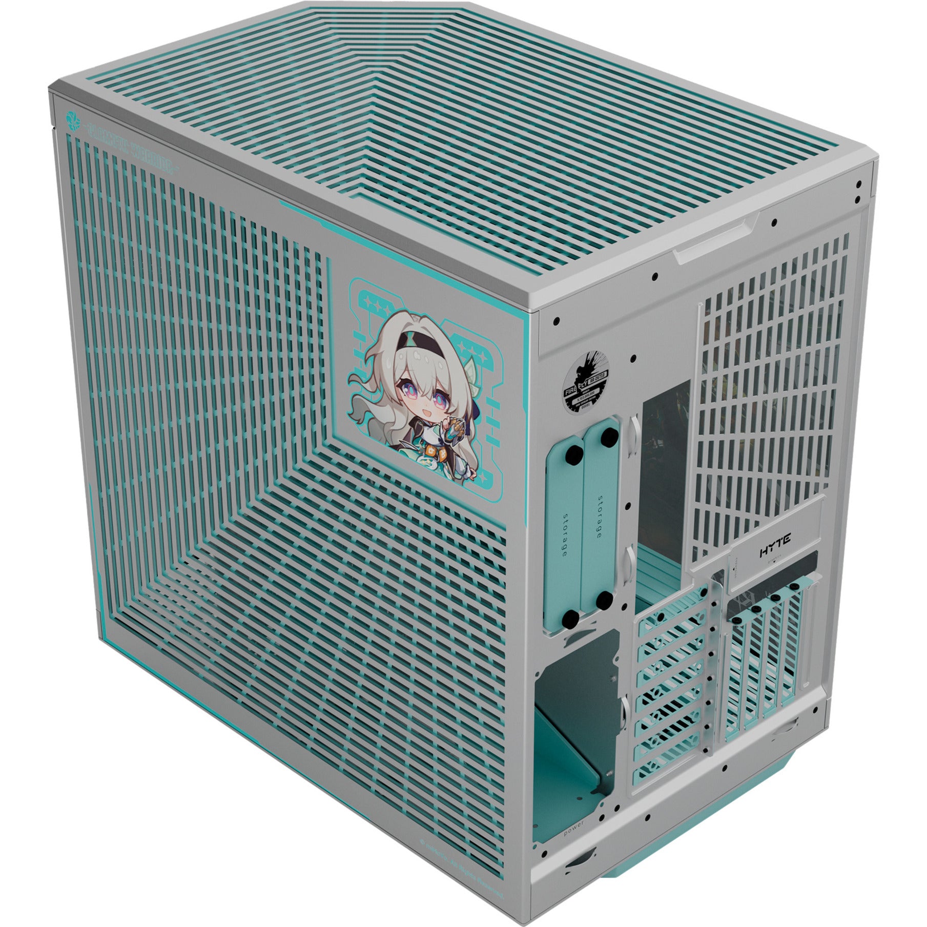 Hyte y70 Firefly Edition Midi-Tower-Gehäuse (2x USB-A | 1x USB-C | gehärtetes Glas)