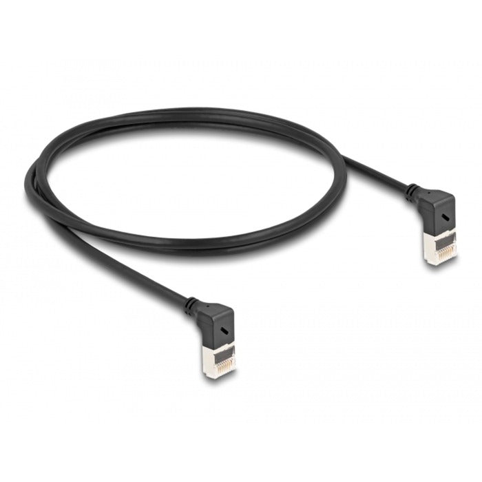Delock RJ45 Network Cable Cat.6a S FTP Slim 90 ° nach oben