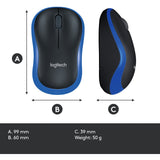 Logitech kabellose Maus M185 (blau, Einzelhandel) - afbeelding 9