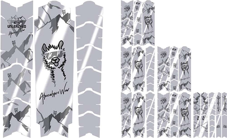 Unleazhed kratzfeste Rahmenschutzfolie – Alpocalypse Alpine Rose Samerberg Schwarz glänzend