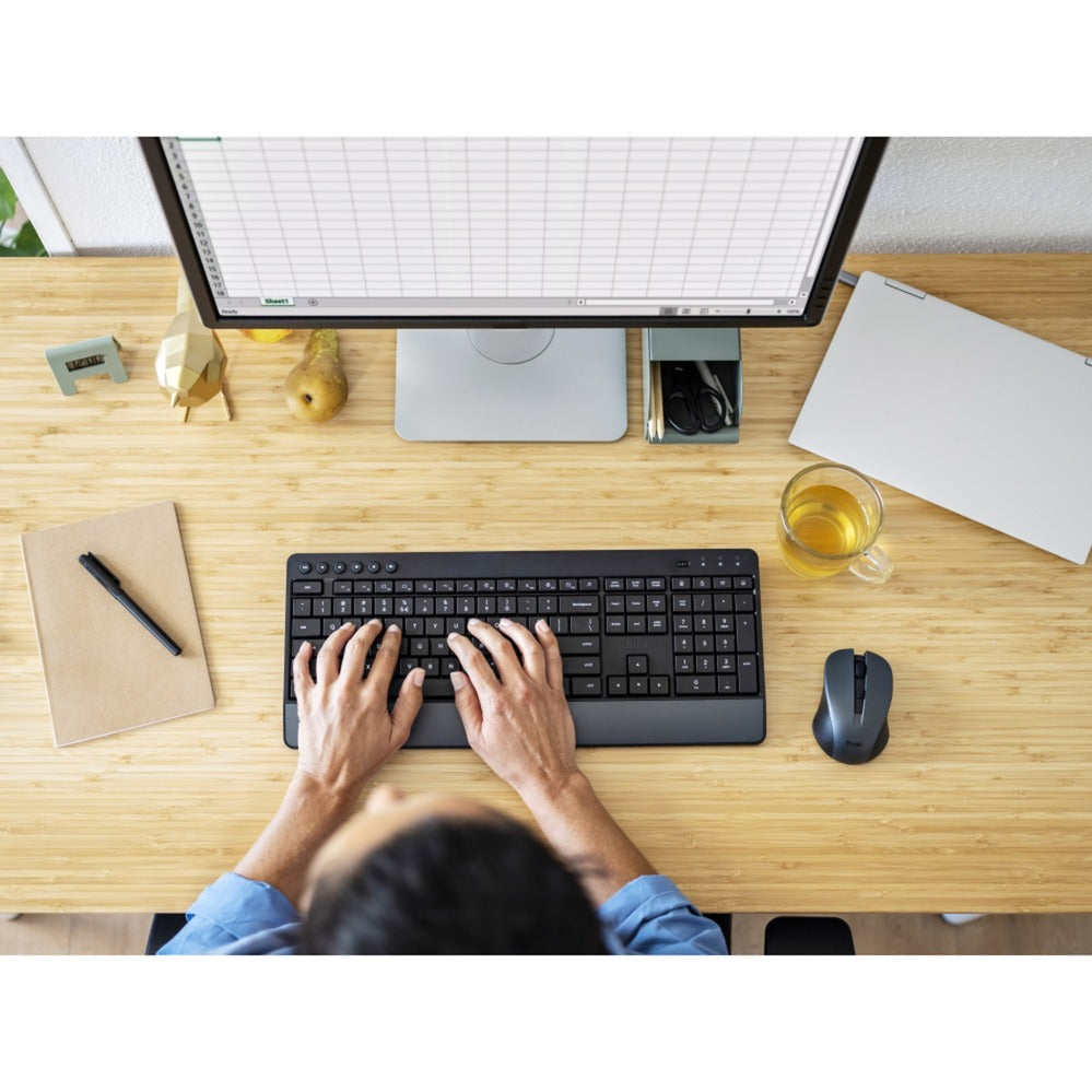 Vertrauen Sie Trezo Komfort Wireless Keyboards Muisset