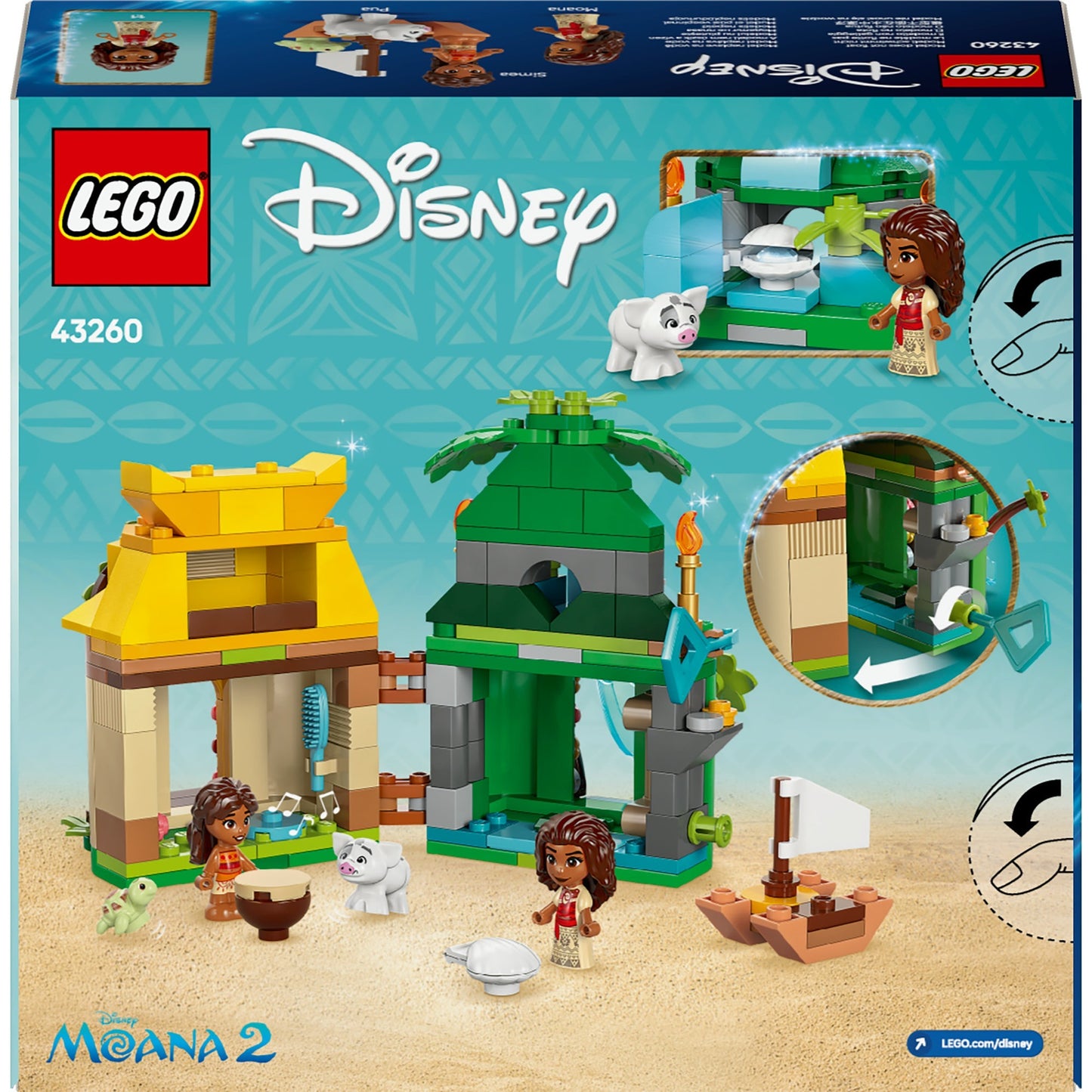 Lego Lego Prinzessin 43260 Vaianas Spielinsel