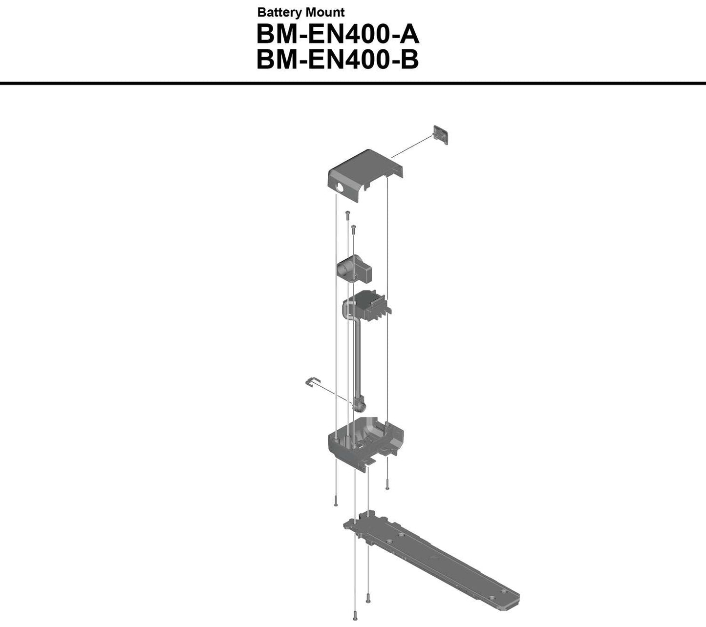 Shimano Steps BM-EN400 Akkuhalterung für Heckträger