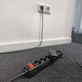 ACT -Sockel mit leuchtendem Schalter, 6 Sockets, 3 m - afbeelding 5