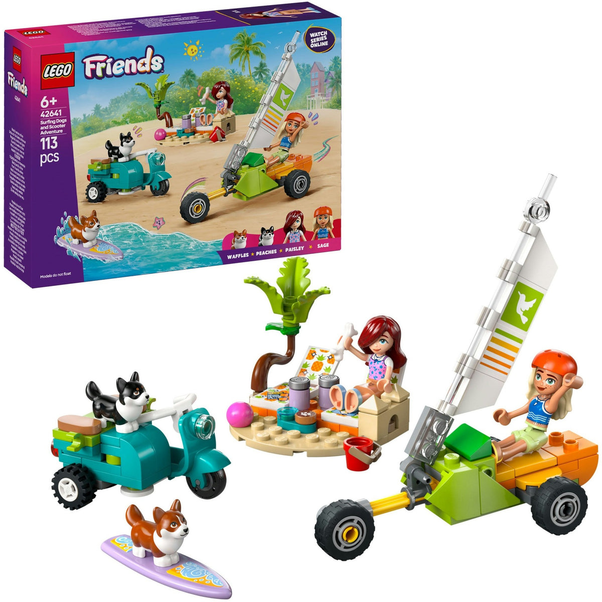 Lego Lego Freunde 42641 Surfenroller Freude mit den Hunden