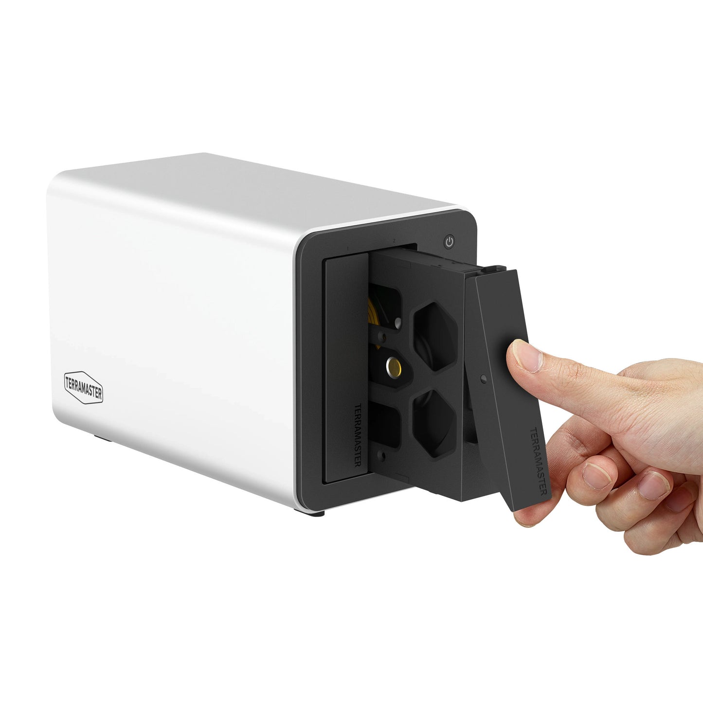 Terramaster f2-425 plus NAS (weiß, 2x 5GBe, HDMI, USB)