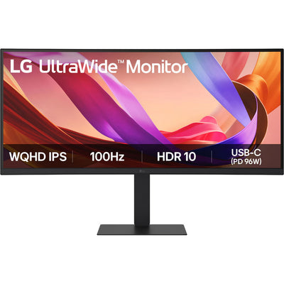 LG Ultrawide 34u650a-b 34 gebogener Monitor (schwarz, 2x HDMI, Display-Port, 3x USB-A, USB-B, USB-C, RJ-45)