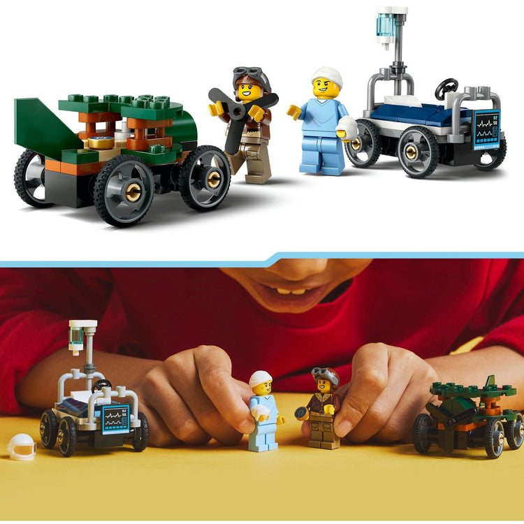Lego Lego City 60459 Race Car Pack: Flugzeug Vs. Krankenhausbett