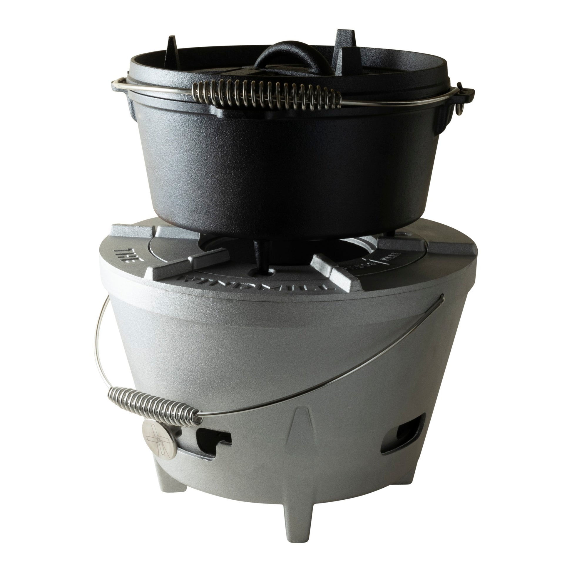 The Windmill Dutch Oven 4,5 qt Kochtopf (schwarz, ø 25,5 cm | 3,8 Liter)