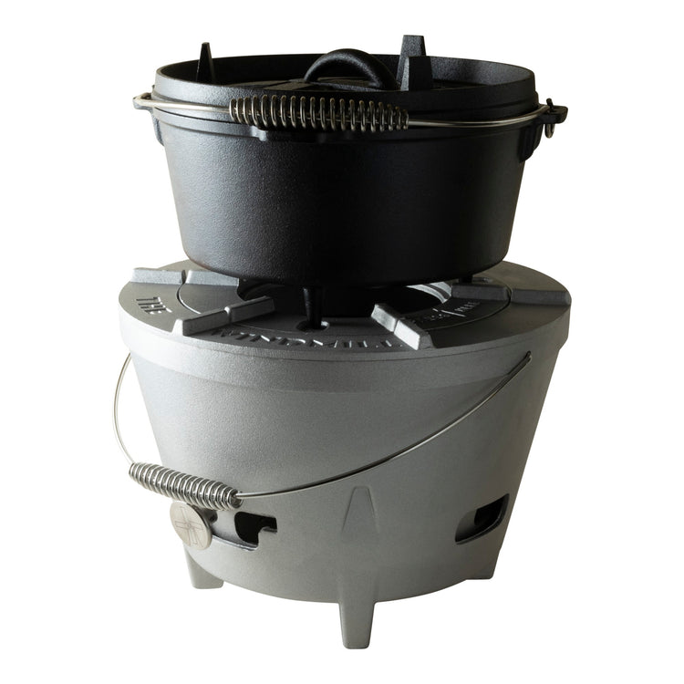 The Windmill Dutch Oven 4,5 qt Kochtopf (schwarz, ø 25,5 cm | 3,8 Liter)