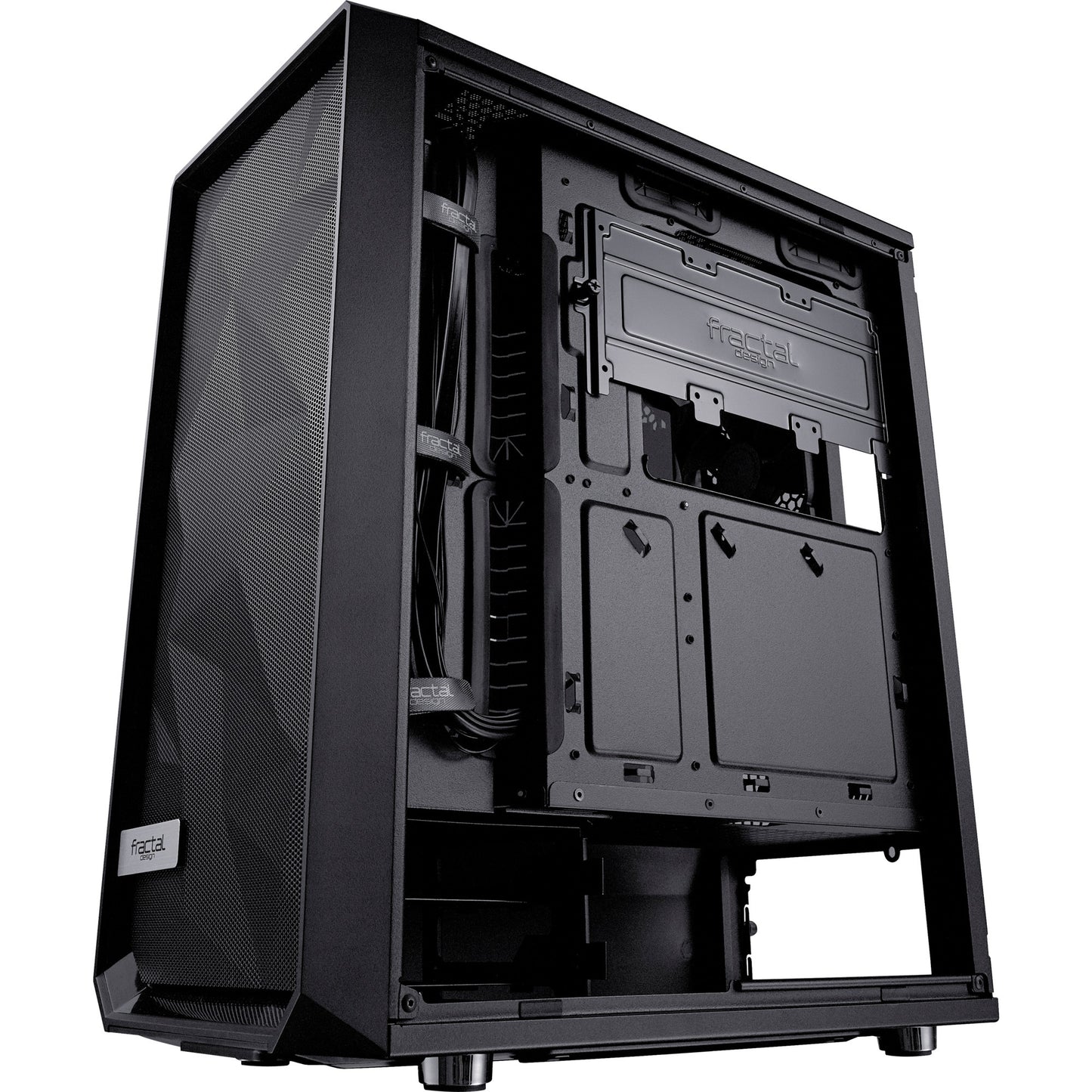 Fraktales Design meshify c dunkle getemperte Glas