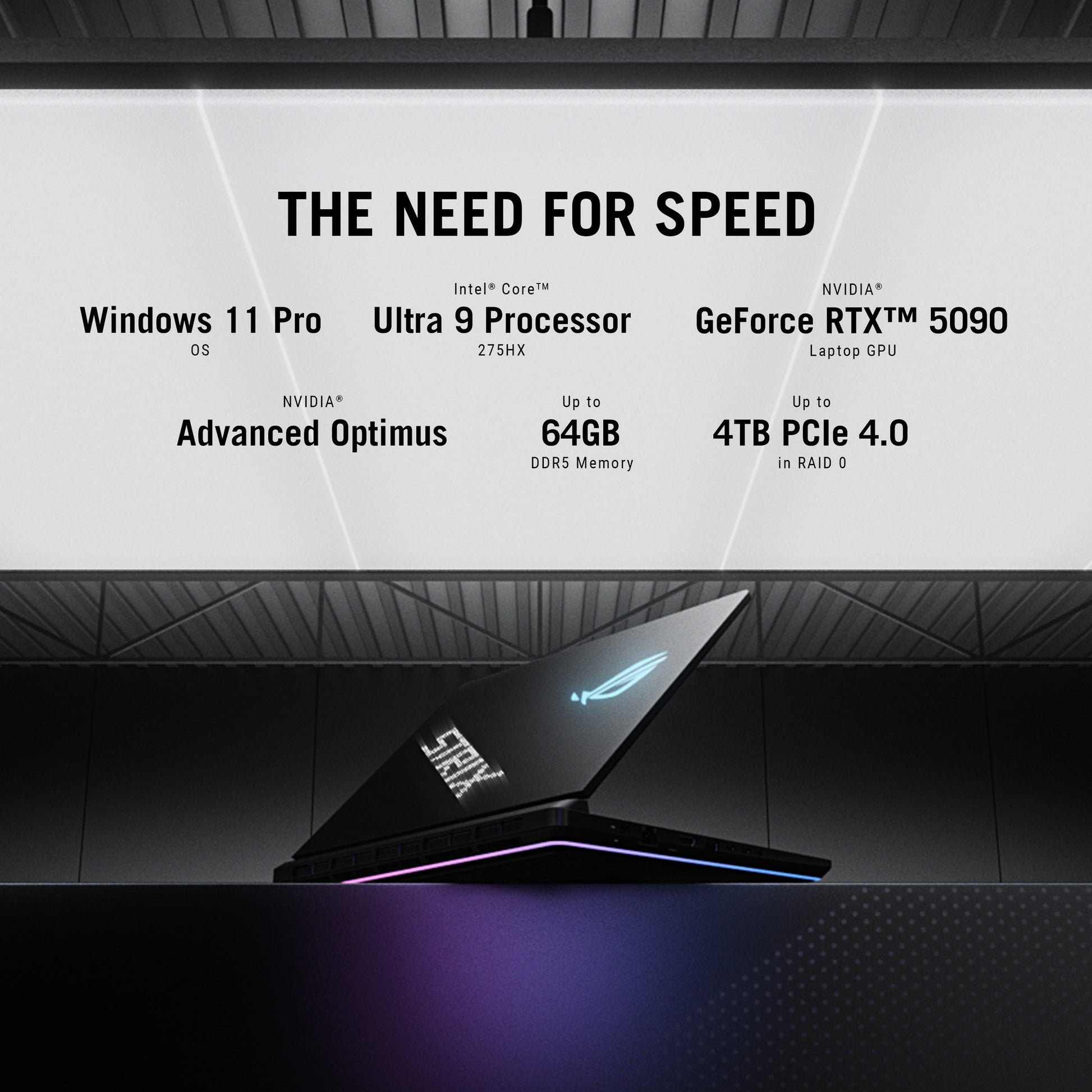 Asus ROG Strix Scar 18 G835LX-SA012W 18 Gaming-Laptop (Schwarz | Core Ultra 9 275HX | RTX 5090 | 64 GB | 4 TB SSD | 240 Hz)